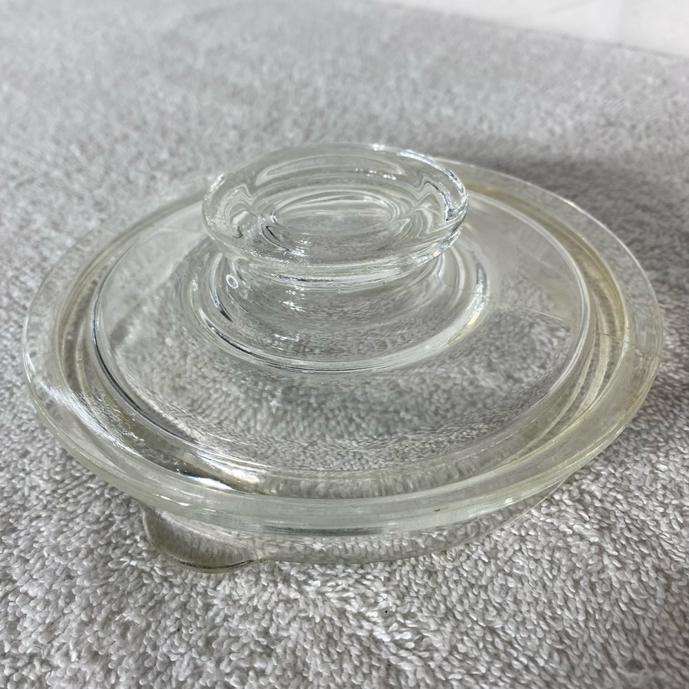 Vintage PYREX Flameware Clear Glass Percolator Replacement Lid